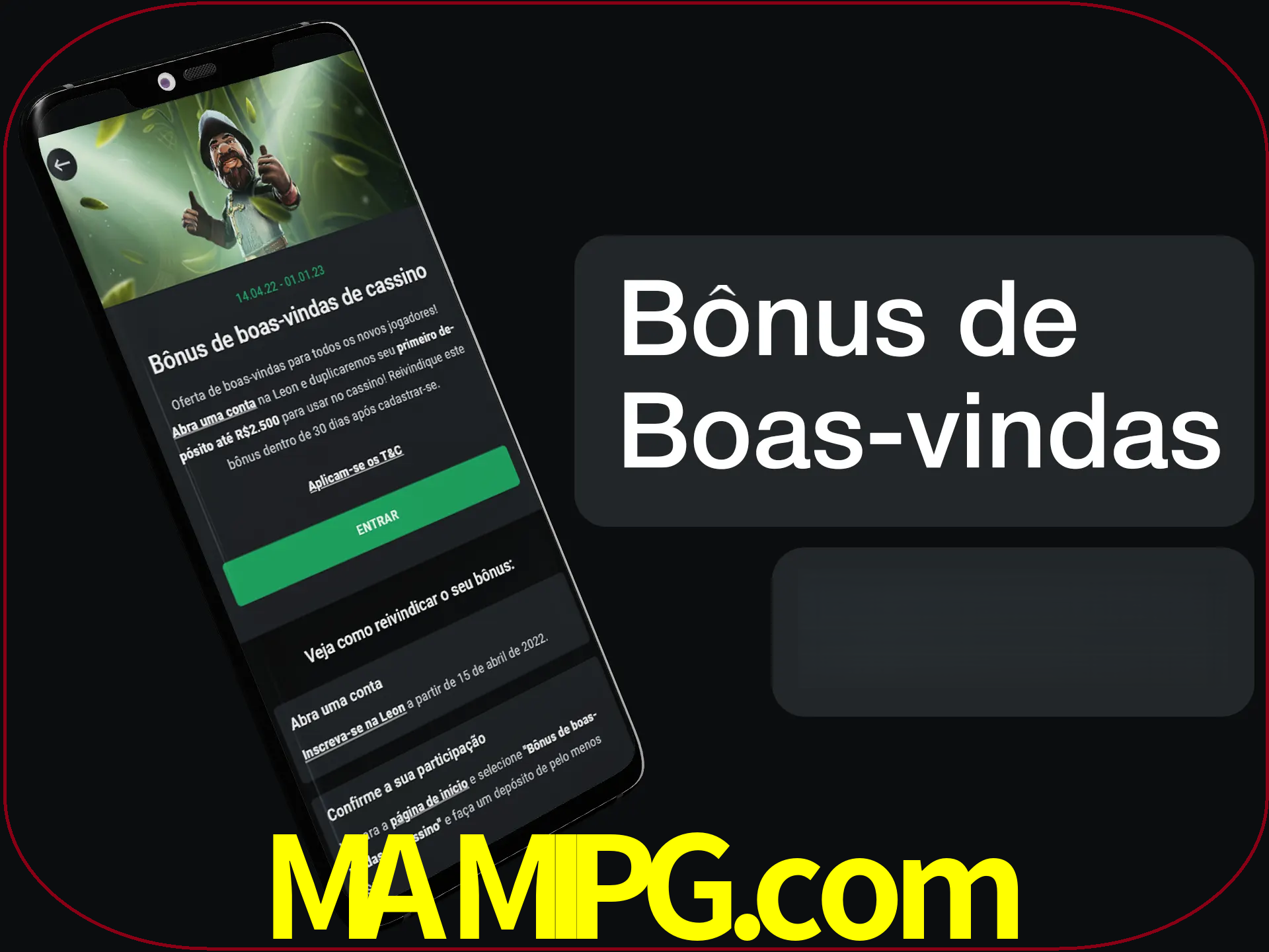 Não se esqueça de usar o bônus de boas-vindas.